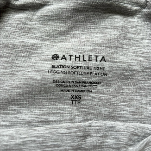 Athleta Elation Softluxe Gray Leggings -XXS-NWT - Picture 2 of 2